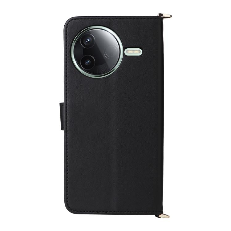 For Redmi K80 5G / K80 Pro 5G Multifunctional 6-Card Slots Leather Phone Case with Wrist Strap