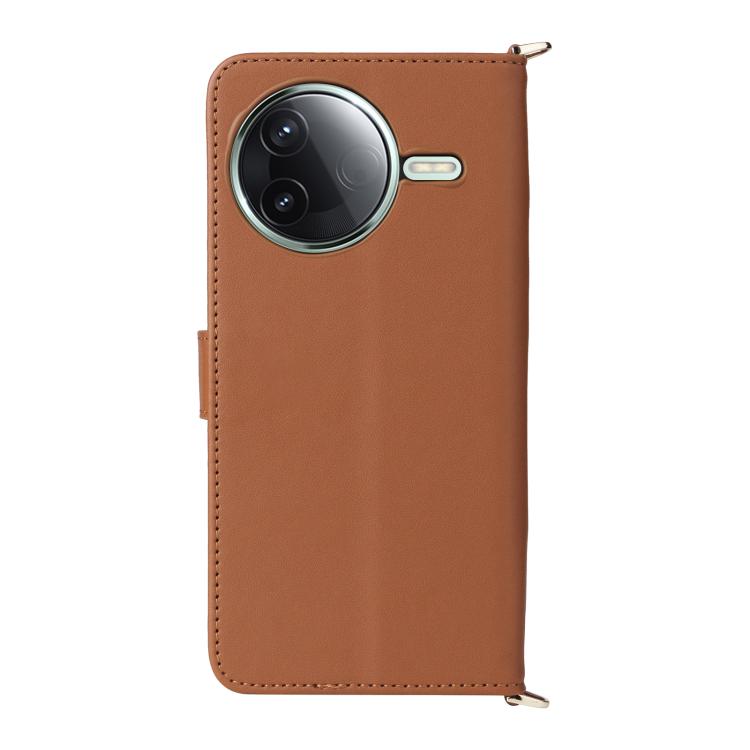 For Redmi K80 5G / K80 Pro 5G Multifunctional 6-Card Slots Leather Phone Case with Wrist Strap