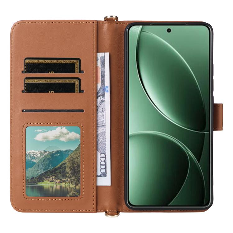 For Redmi K80 5G / K80 Pro 5G Multifunctional 6-Card Slots Leather Phone Case with Wrist Strap