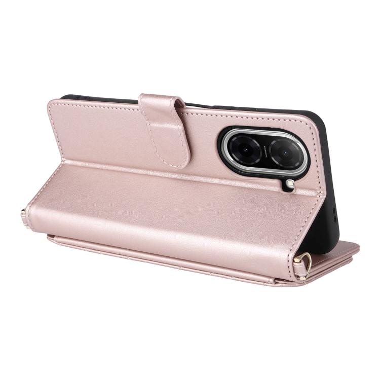 For Redmi A5 4G 173.3mm Multifunctional 6-Card Slots Leather Phone Case with Wrist Strap