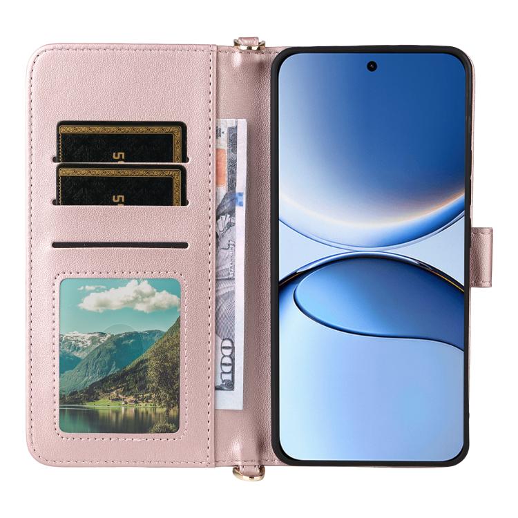 For Redmi Turbo 4 Pro 5G Multifunctional 6-Card Slots Leather Phone Case with Wrist Strap