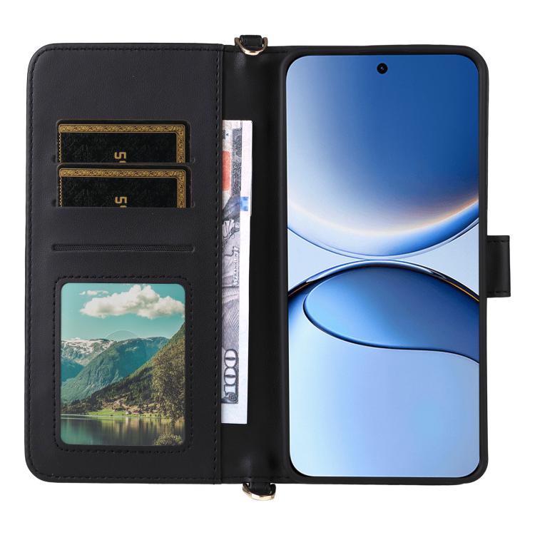 For Redmi Turbo 4 Pro 5G Multifunctional 6-Card Slots Leather Phone Case with Wrist Strap