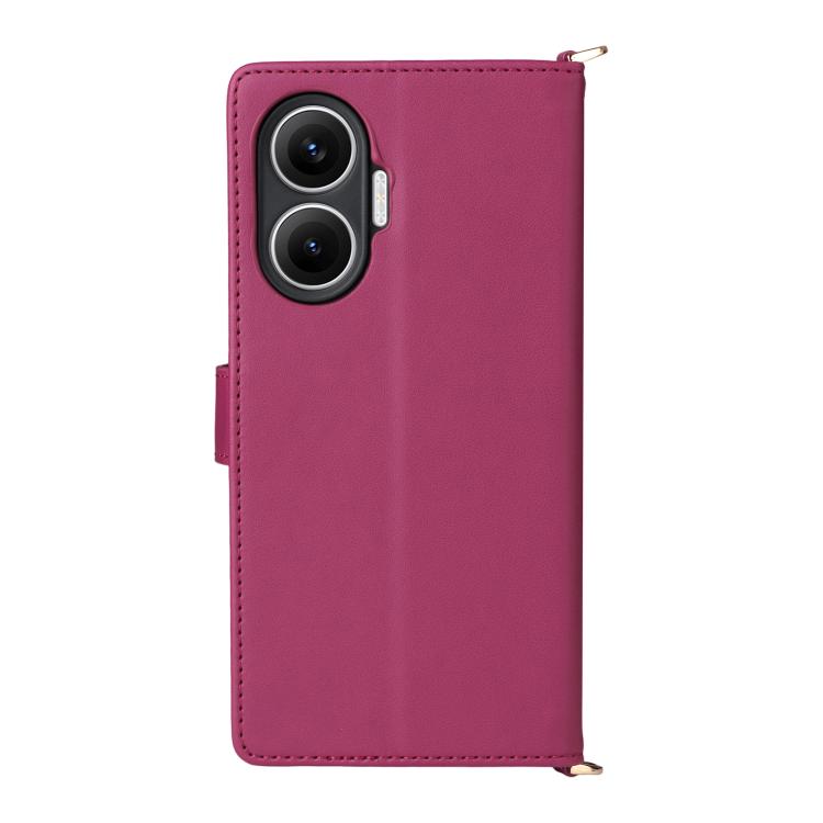 For Redmi Turbo 4 Pro 5G Multifunctional 6-Card Slots Leather Phone Case with Wrist Strap