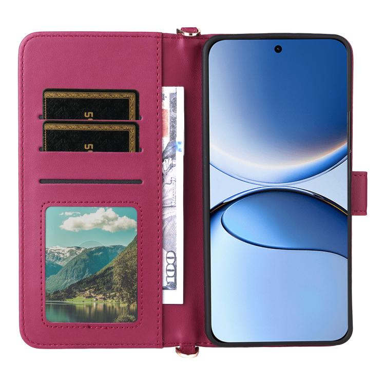For Redmi Turbo 4 Pro 5G Multifunctional 6-Card Slots Leather Phone Case with Wrist Strap