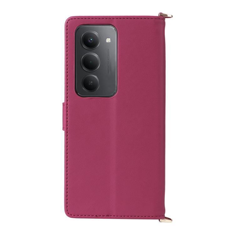 For Redmi 15 5G / 4G EU 171mm Multifunctional 6-Card Slots Leather Phone Case with Wrist Strap