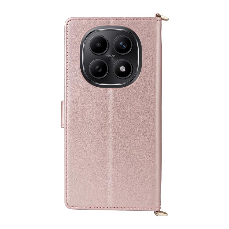 For Redmi Note 15 5G / 4G 164mm / Poco M8 5G Multifunctional 6-Card Slots Leather Phone Case with Wrist Strap