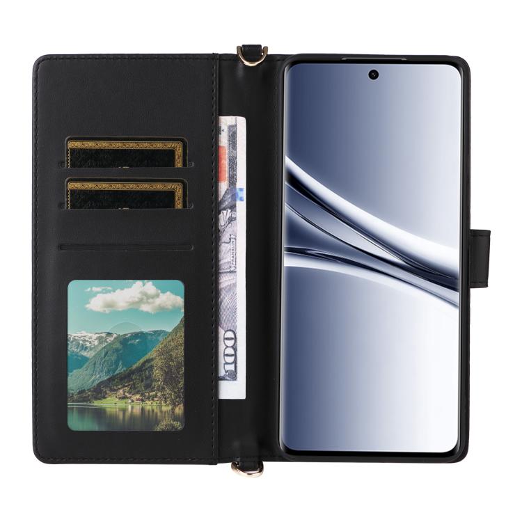 For Redmi Note 15 5G / 4G 164mm / Poco M8 5G Multifunctional 6-Card Slots Leather Phone Case with Wrist Strap
