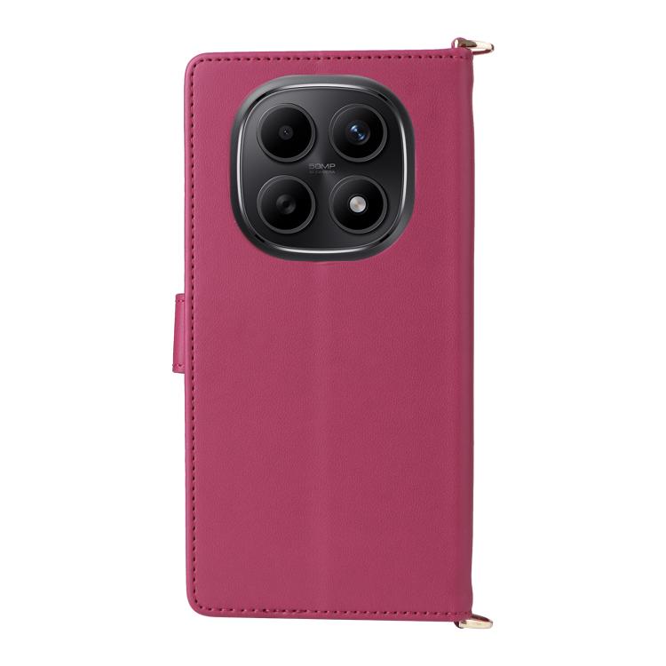 For Redmi Note 15 5G / 4G 164mm / Poco M8 5G Multifunctional 6-Card Slots Leather Phone Case with Wrist Strap