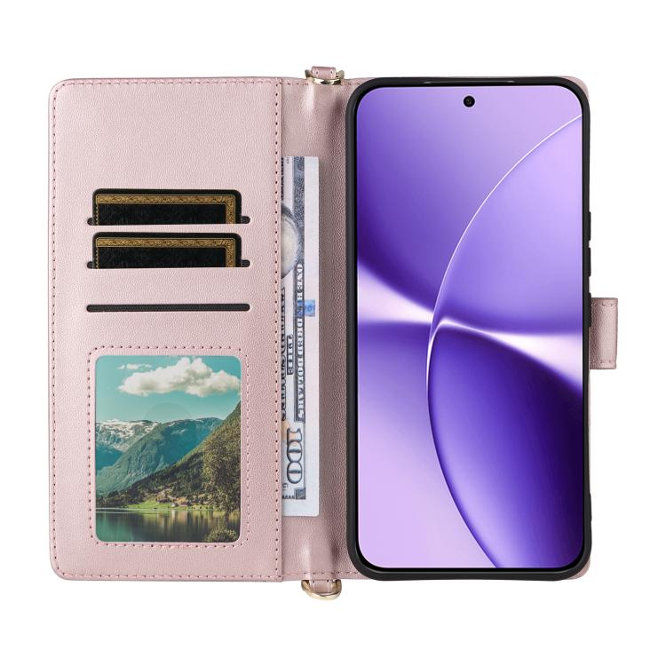 For Redmi Turbo 5 Max / Poco X8 Pro Max Multifunctional 6-Card Slots Leather Phone Case with Wrist Strap