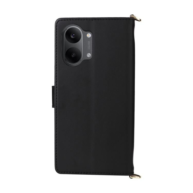 For Redmi Turbo 5 Max / Poco X8 Pro Max Multifunctional 6-Card Slots Leather Phone Case with Wrist Strap