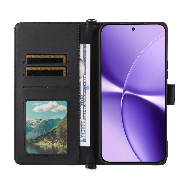 For Redmi Turbo 5 Max / Poco X8 Pro Max Multifunctional 6-Card Slots Leather Phone Case with Wrist Strap