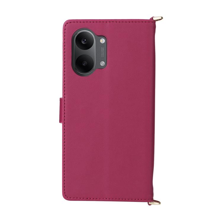 For Redmi Turbo 5 Max / Poco X8 Pro Max Multifunctional 6-Card Slots Leather Phone Case with Wrist Strap