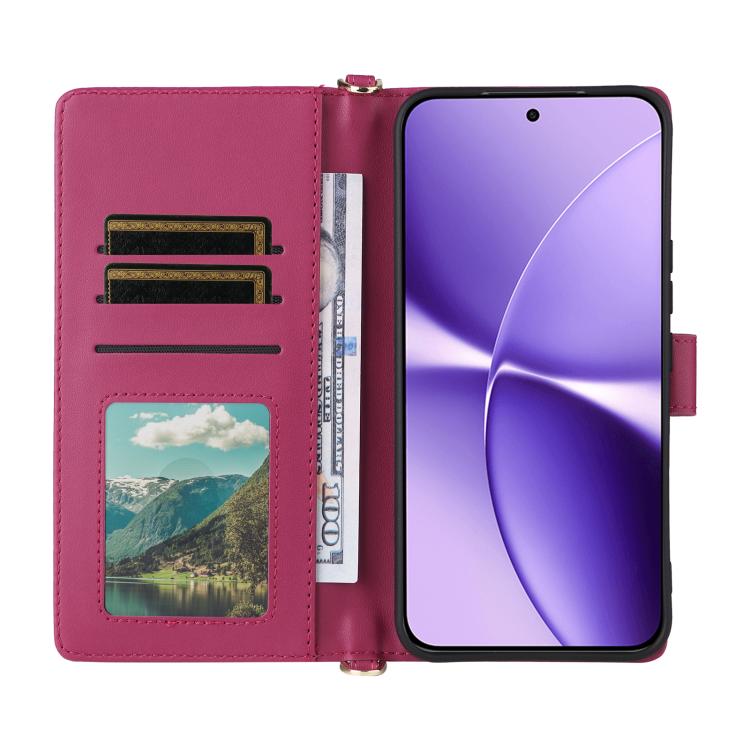 For Redmi Turbo 5 Max / Poco X8 Pro Max Multifunctional 6-Card Slots Leather Phone Case with Wrist Strap