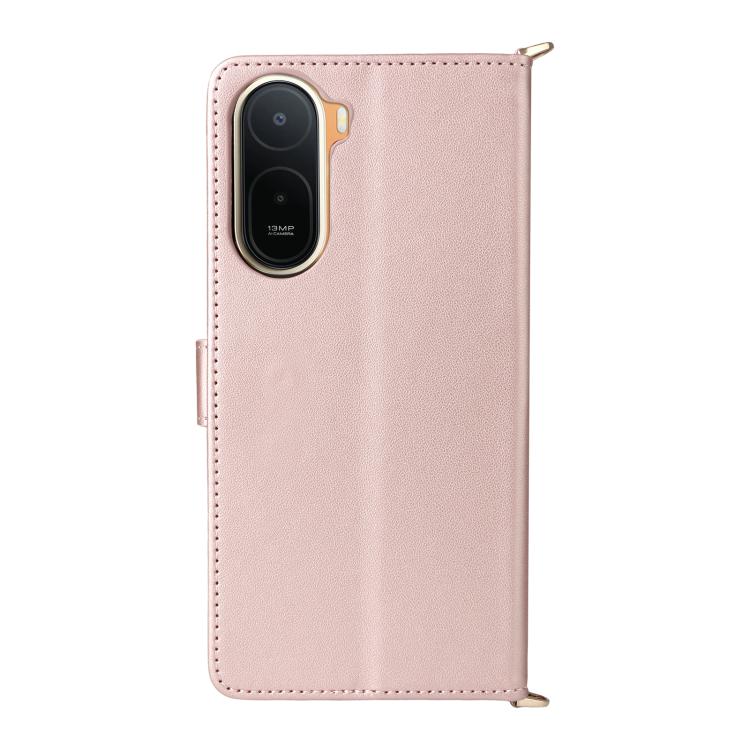 For Redmi A7 Pro 171mm / Poco C85x 5G Multifunctional 6-Card Slots Leather Phone Case with Wrist Strap