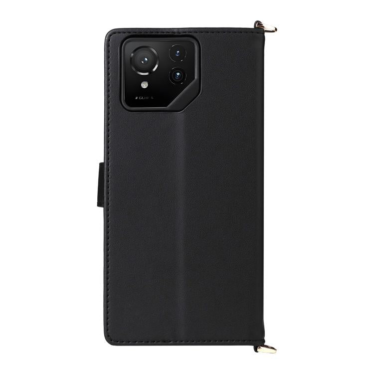 For Asus ROG Phone 9 / 9 Pro Multifunctional 6-Card Slots Leather Phone Case with Wrist Strap