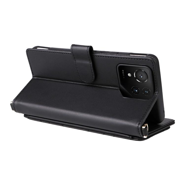 For Asus ROG Phone 9 / 9 Pro Multifunctional 6-Card Slots Leather Phone Case with Wrist Strap
