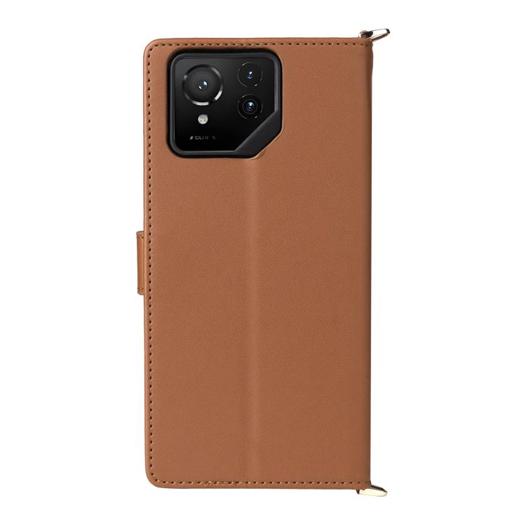 For Asus ROG Phone 9 / 9 Pro Multifunctional 6-Card Slots Leather Phone Case with Wrist Strap