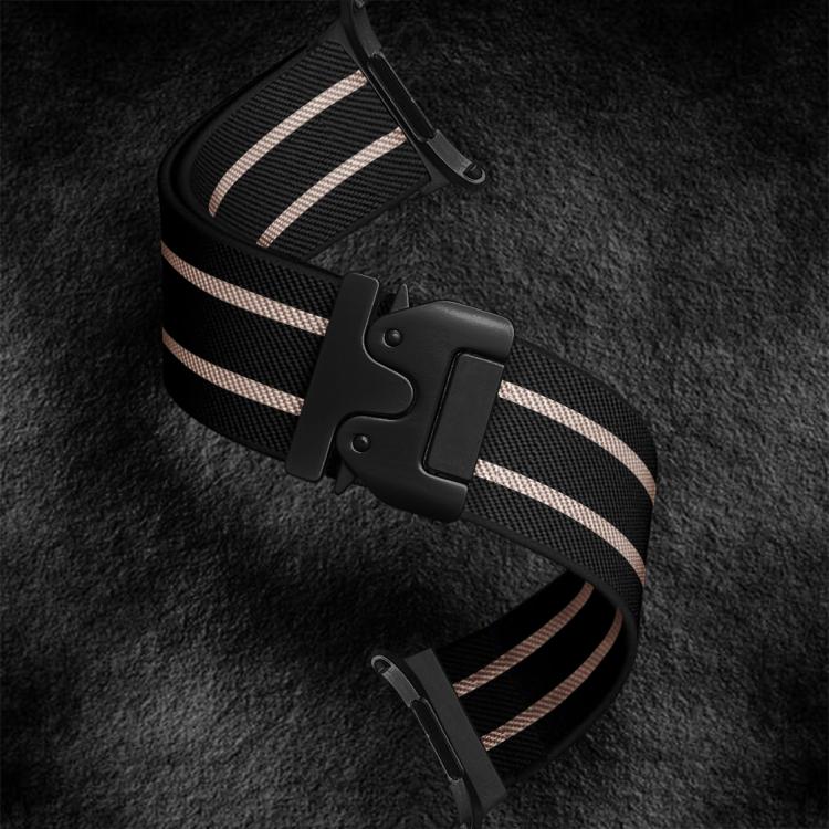 For Samsung Galaxy Watch Ultra 47mm / Ultra 2025 Parachute Buckle Stripe Nylon Elastic Braided Watch Band