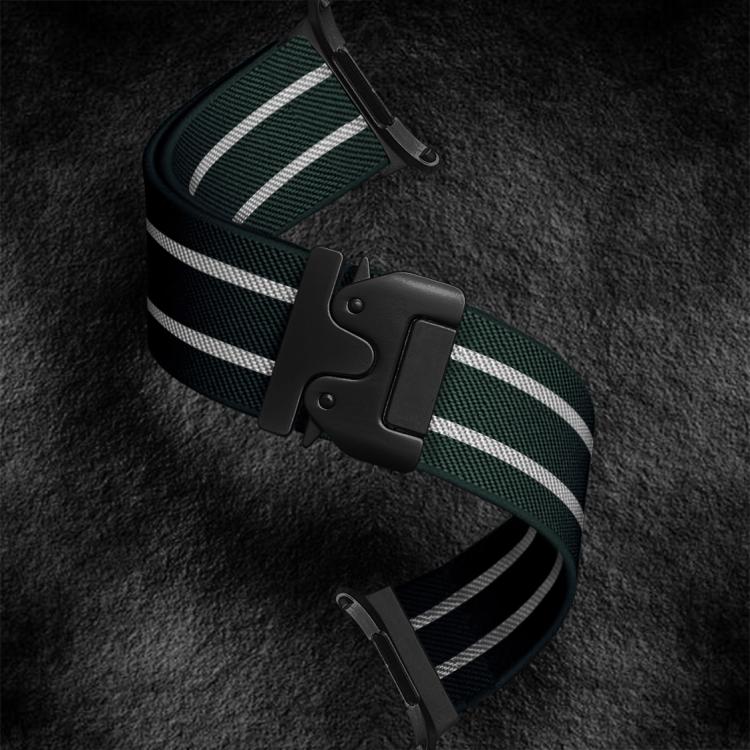 For Samsung Galaxy Watch Ultra 47mm / Ultra 2025 Parachute Buckle Stripe Nylon Elastic Braided Watch Band