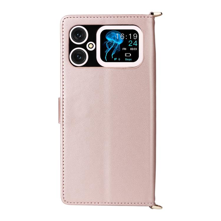 For Cubot A20 Multifunctional 6-Card Slots Leather Phone Case with Wrist Strap