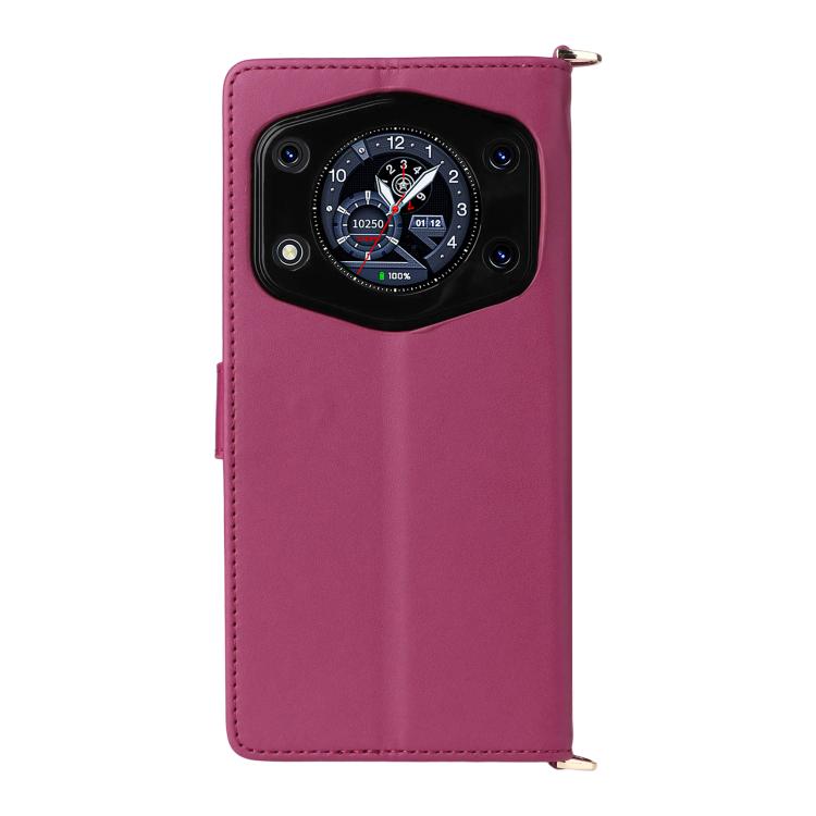 For Cubot A30 Multifunctional 6-Card Slots Leather Phone Case with Wrist Strap