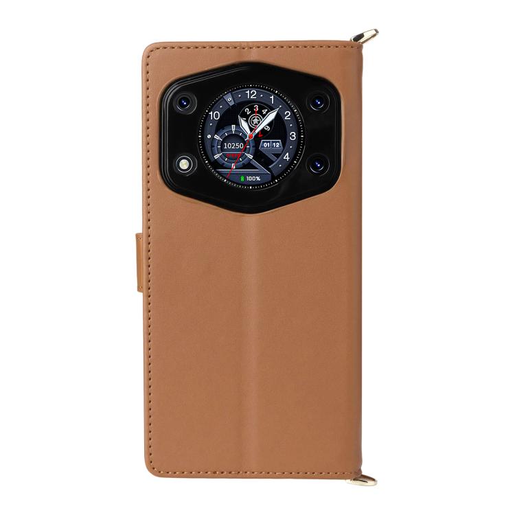 For Cubot A30 Multifunctional 6-Card Slots Leather Phone Case with Wrist Strap