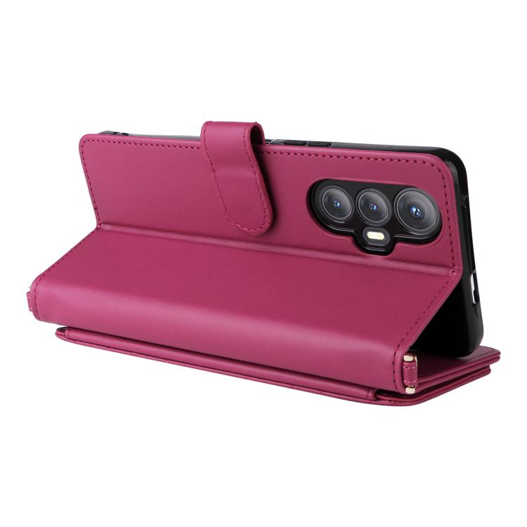 For Cubot Max 5 Multifunctional 6-Card Slots Leather Phone Case with Wrist Strap