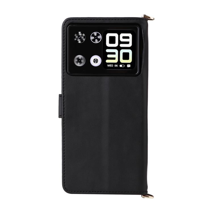 For Cubot P90 Multifunctional 6-Card Slots Leather Phone Case with Wrist Strap