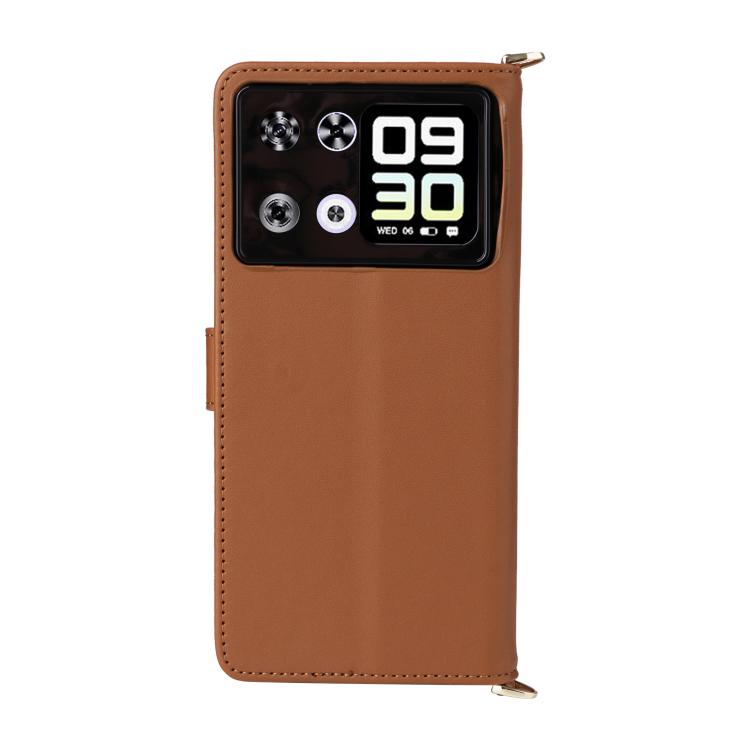 For Cubot P90 Multifunctional 6-Card Slots Leather Phone Case with Wrist Strap