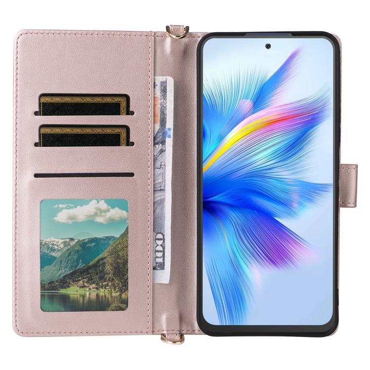 For Blackview Shark 9 Multifunctional 6-Card Slots Leather Phone Case with Wrist Strap