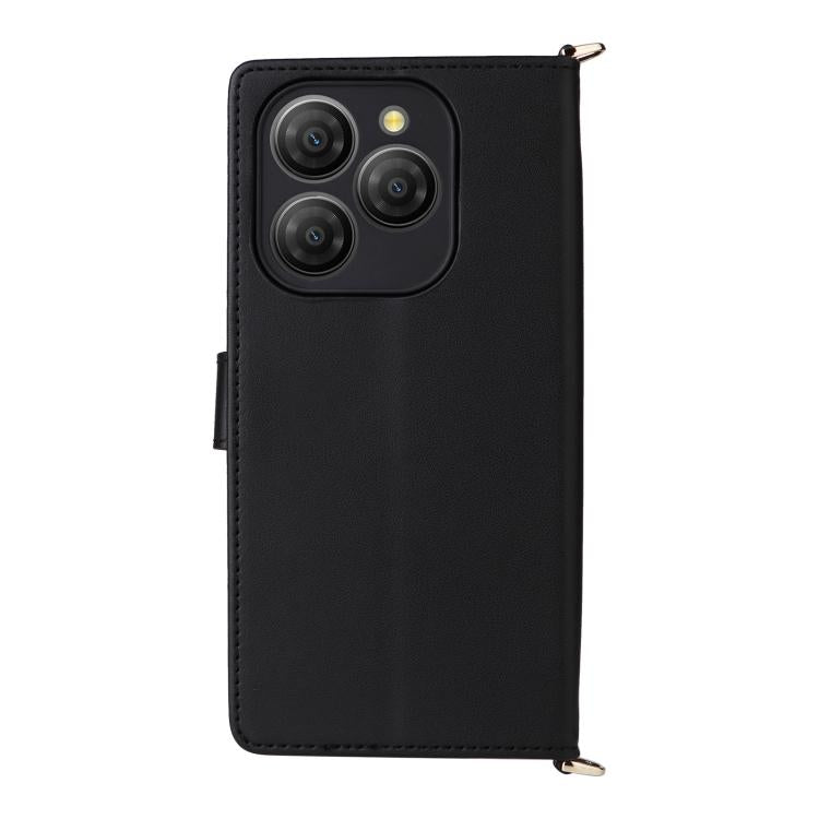 For Blackview Shark 9 Multifunctional 6-Card Slots Leather Phone Case with Wrist Strap