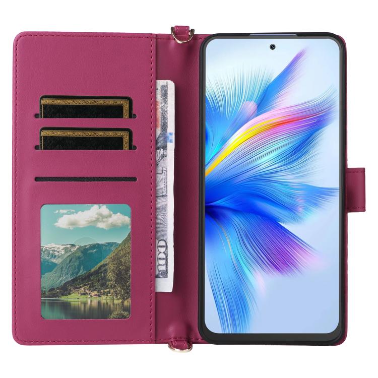 For Blackview Shark 9 Multifunctional 6-Card Slots Leather Phone Case with Wrist Strap