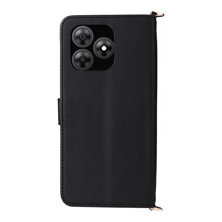For Blackview Wave 8C Multifunctional 6-Card Slots Leather Phone Case with Wrist Strap