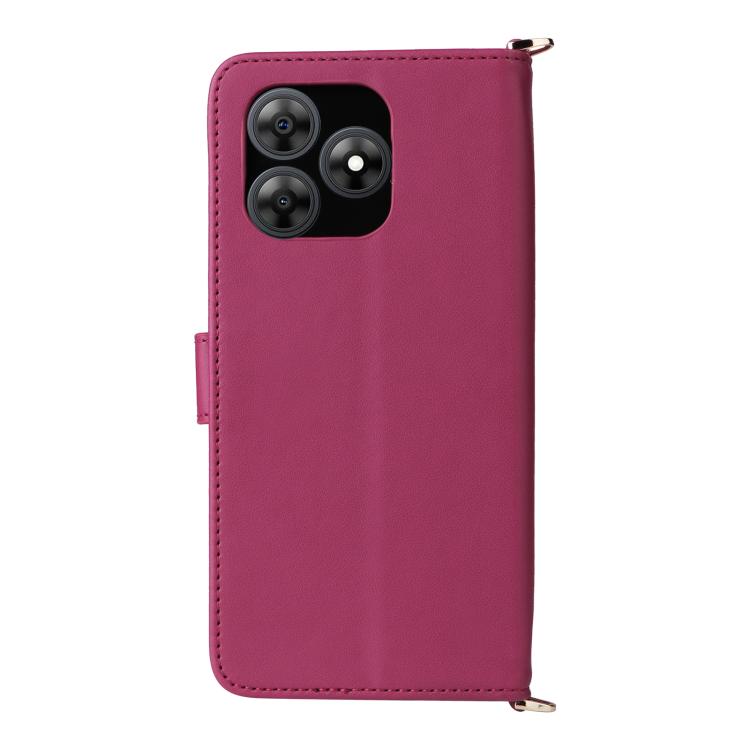 For Blackview Wave 8C Multifunctional 6-Card Slots Leather Phone Case with Wrist Strap