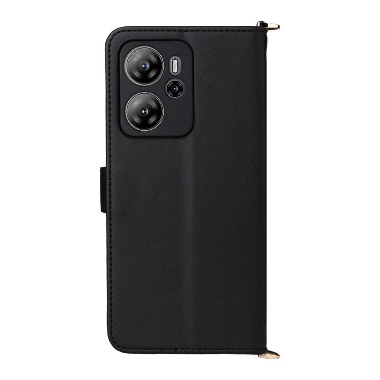 For Blackview Oscal Tiger 13 Multifunctional 6-Card Slots Leather Phone Case with Wrist Strap