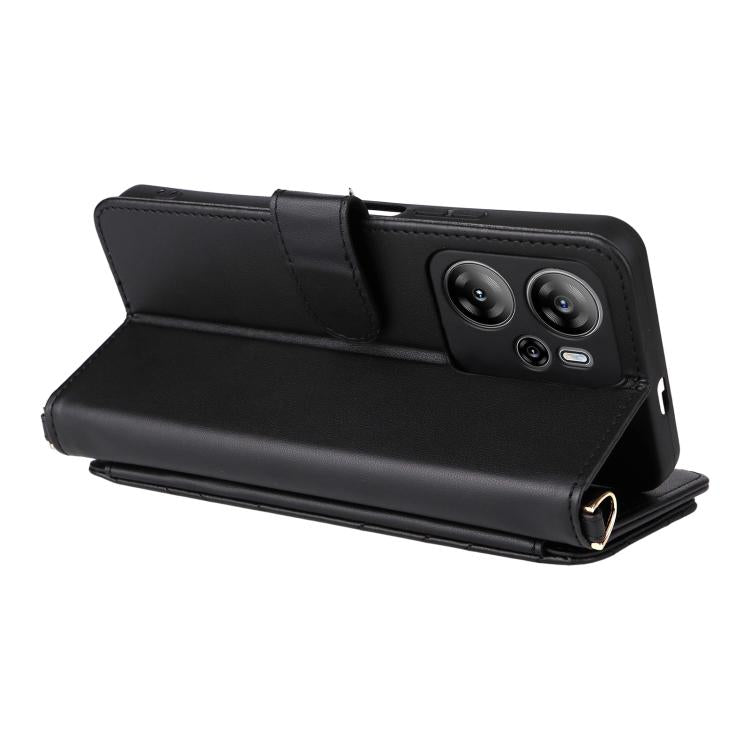 For Blackview Oscal Tiger 13 Multifunctional 6-Card Slots Leather Phone Case with Wrist Strap