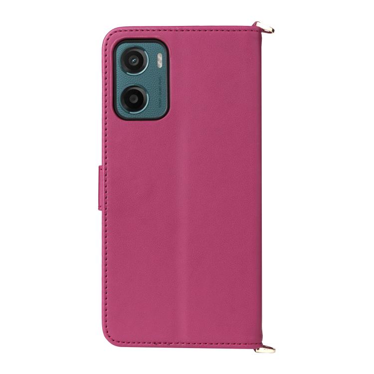 For Motorola Moto G05 4G / E15 4G Multifunctional 6-Card Slots Leather Phone Case with Wrist Strap