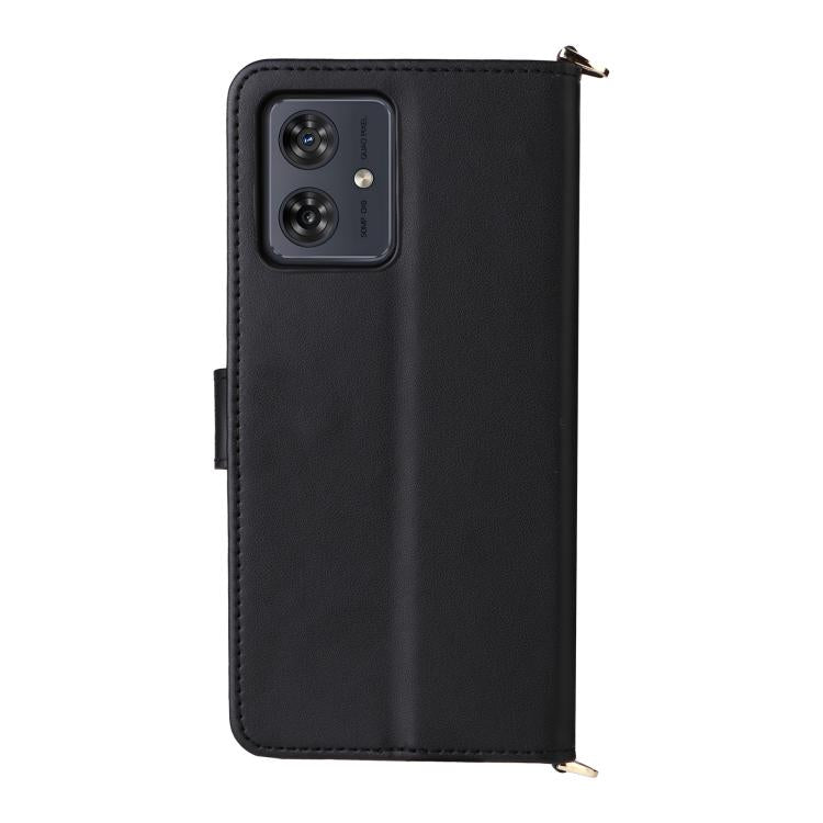 For Motorola Moto G54 5G / G54 Power 5G Multifunctional 6-Card Slots Leather Phone Case with Wrist Strap