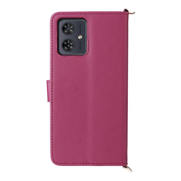 For Motorola Moto G54 5G / G54 Power 5G Multifunctional 6-Card Slots Leather Phone Case with Wrist Strap