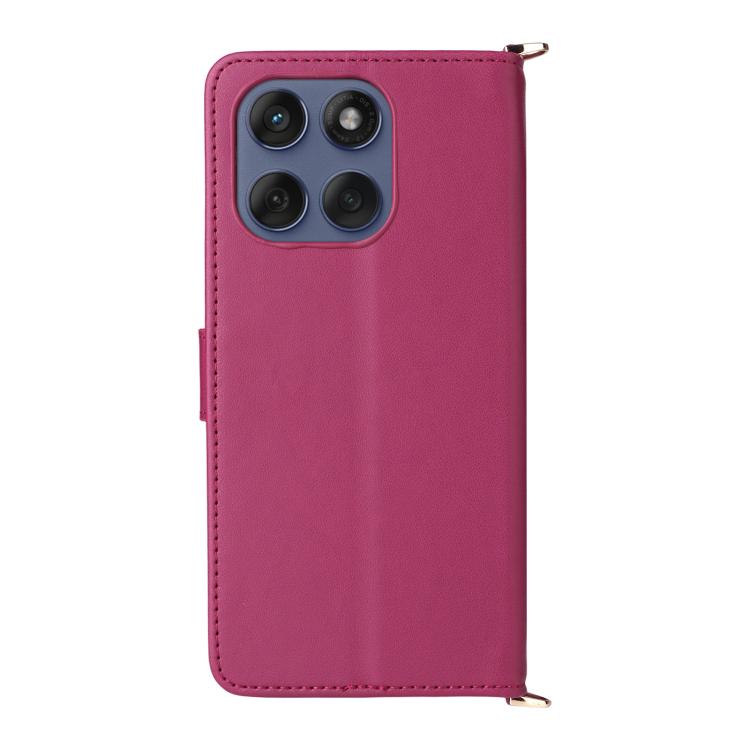 For Motorola Edge 60 Fusion Multifunctional 6-Card Slots Leather Phone Case with Wrist Strap
