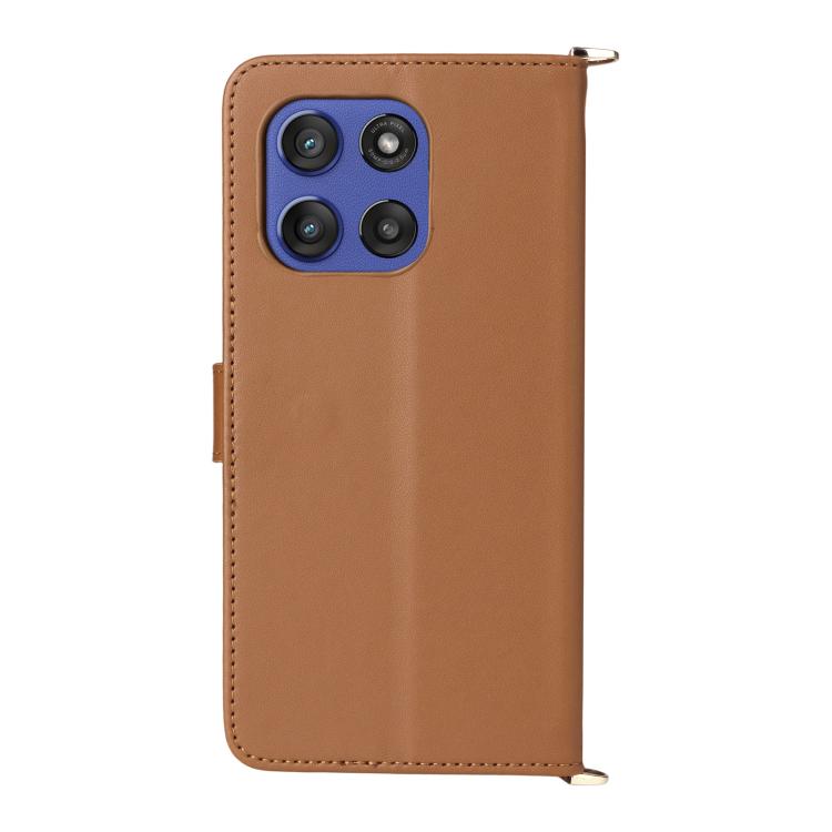 For Motorola Edge 60 Stylus Multifunctional 6-Card Slots Leather Phone Case with Wrist Strap