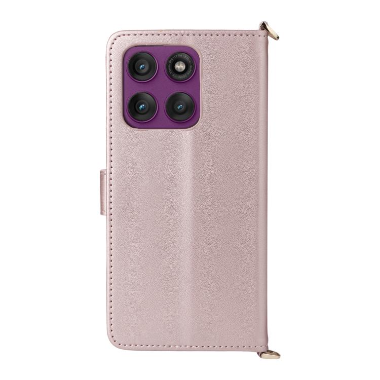 For Motorola Edge 60 Pro / 60s Pro 5G Multifunctional 6-Card Slots Leather Phone Case with Wrist Strap