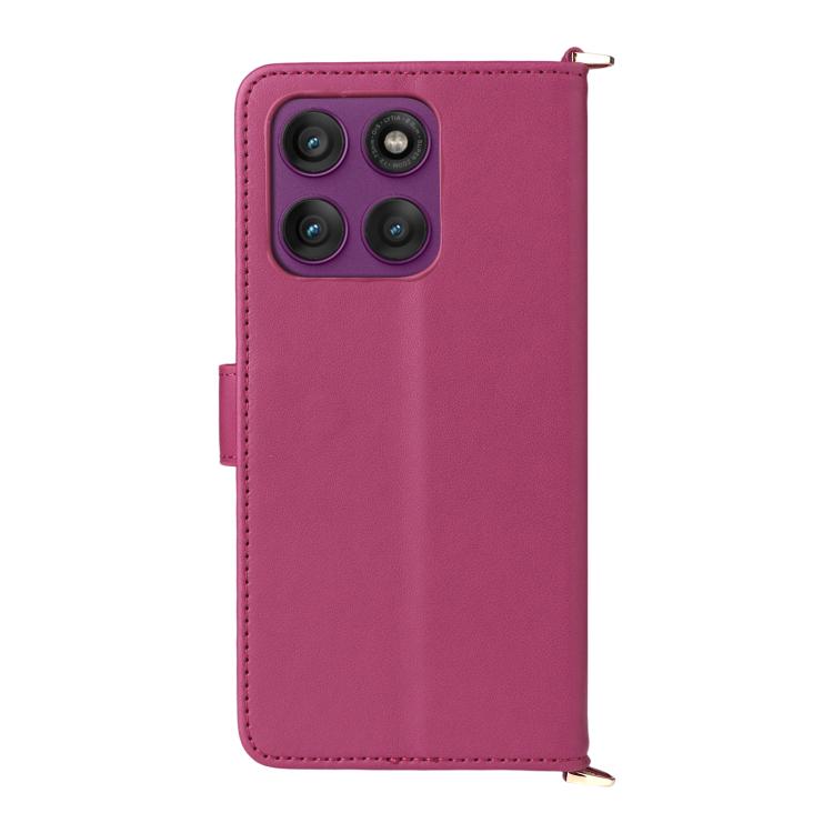 For Motorola Edge 60 Pro / 60s Pro 5G Multifunctional 6-Card Slots Leather Phone Case with Wrist Strap