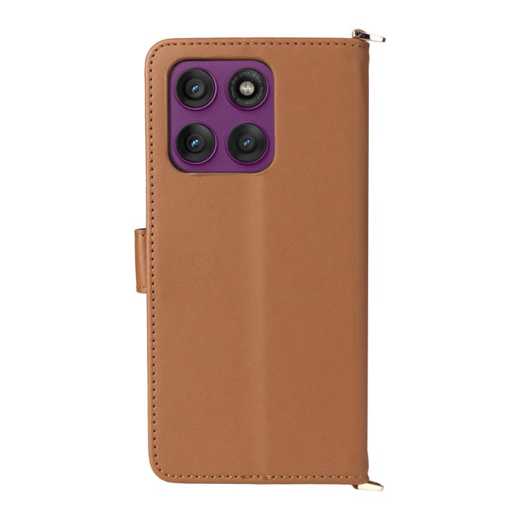 For Motorola Edge 60 Pro / 60s Pro 5G Multifunctional 6-Card Slots Leather Phone Case with Wrist Strap