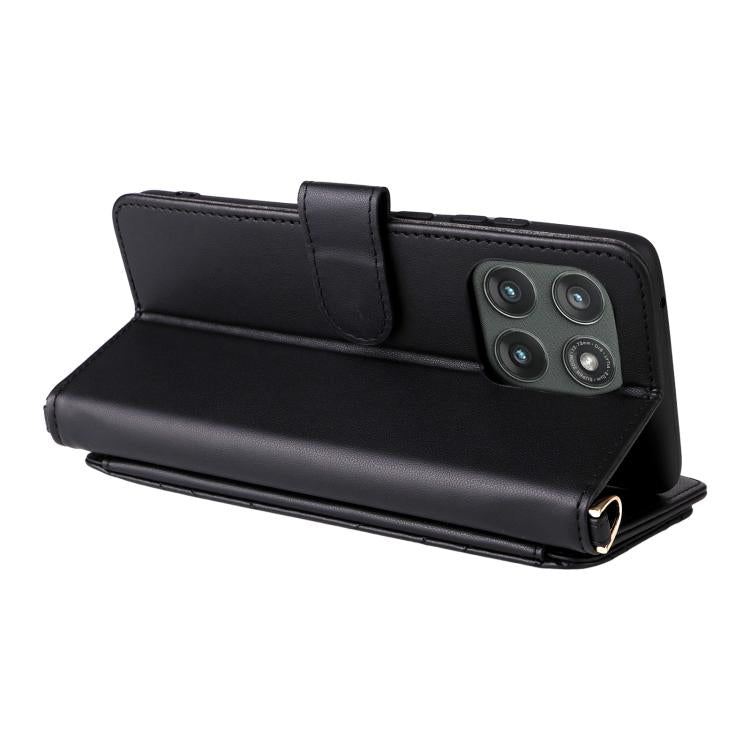 For Motorola Edge 5G 2025 Multifunctional 6-Card Slots Leather Phone Case with Wrist Strap