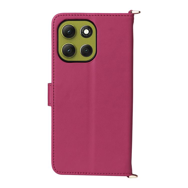 For Motorola Moto G86 Power 5G Multifunctional 6-Card Slots Leather Phone Case with Wrist Strap