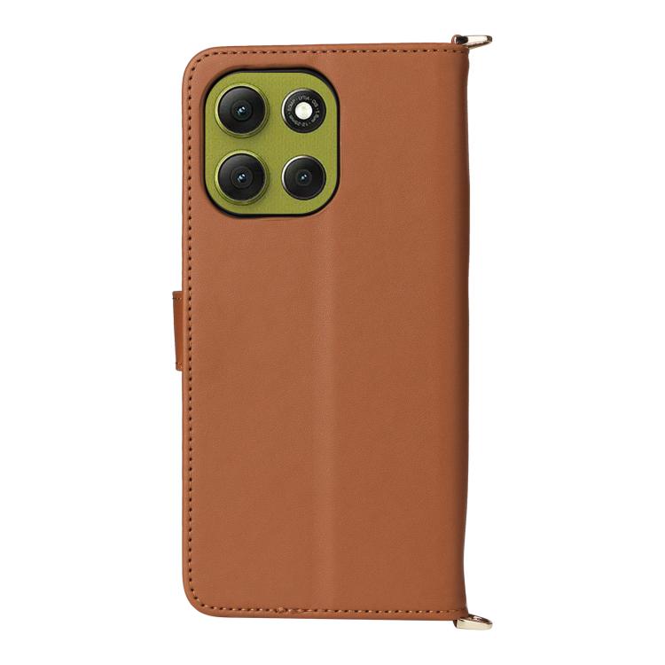 For Motorola Moto G86 Power 5G Multifunctional 6-Card Slots Leather Phone Case with Wrist Strap