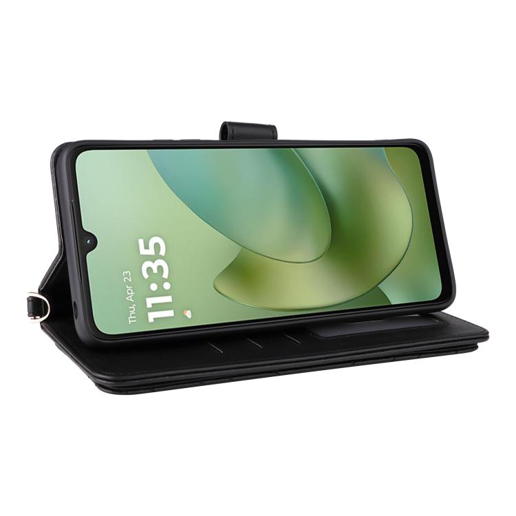 For Motorola Moto G06 4G Multifunctional 6-Card Slots Leather Phone Case with Wrist Strap