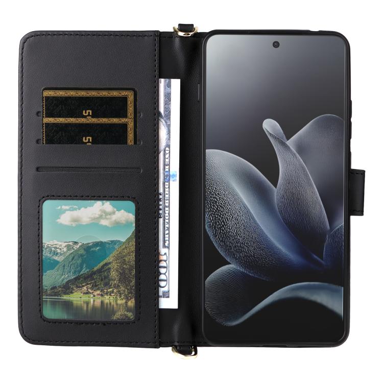 For Motorola Edge 70 5G Multifunctional 6-Card Slots Leather Phone Case with Wrist Strap