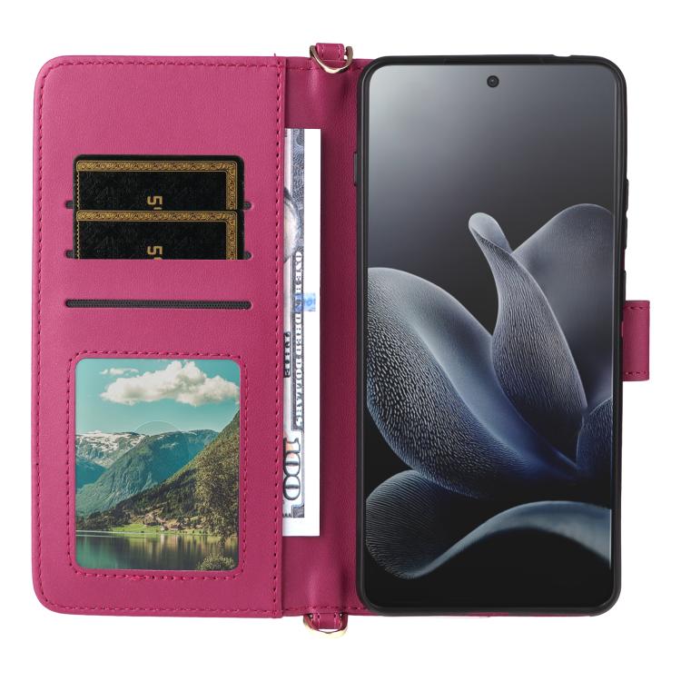 For Motorola Edge 70 5G Multifunctional 6-Card Slots Leather Phone Case with Wrist Strap